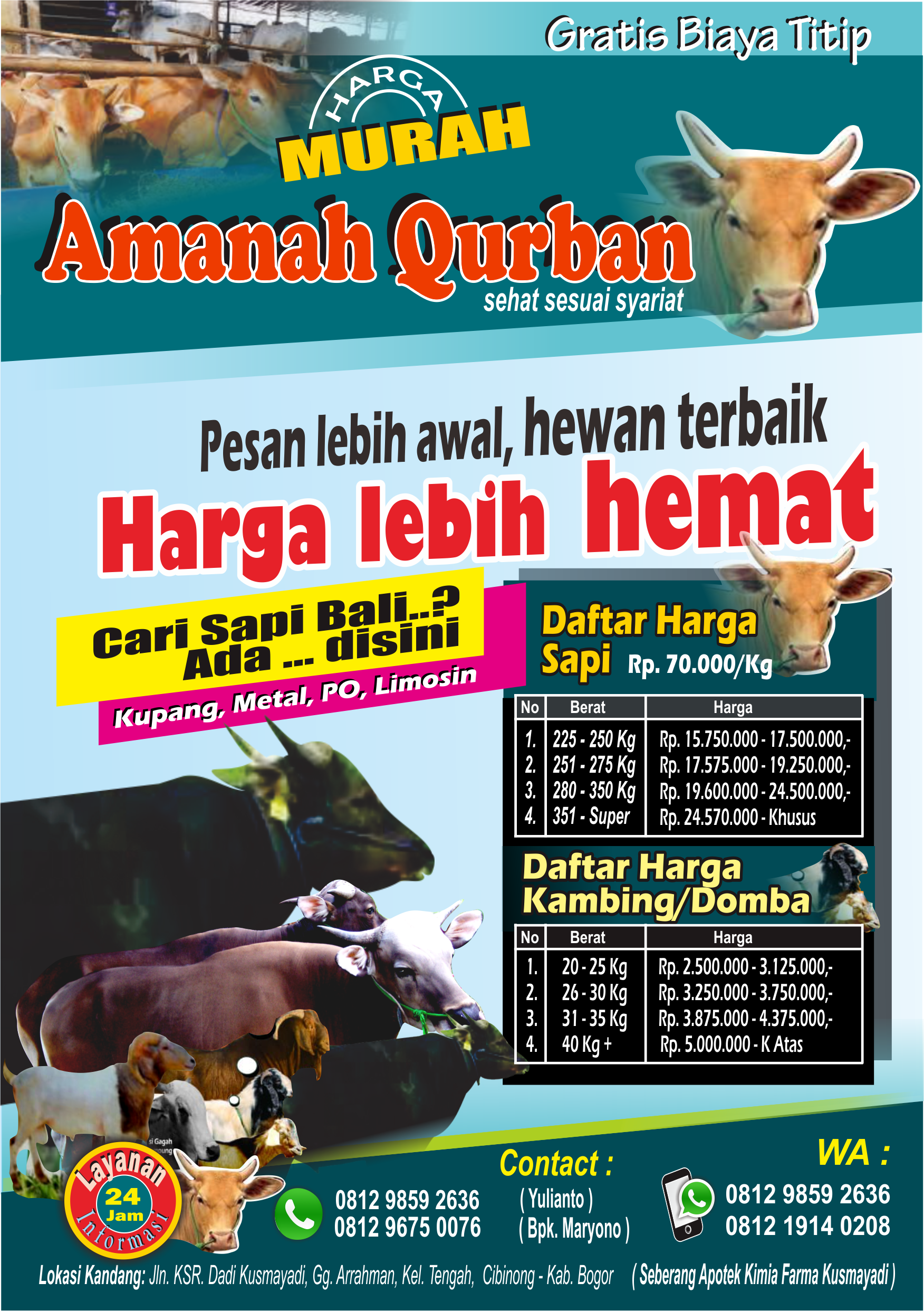 Amanah Qurban brand lokal hewan qurban yang mendunia